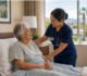 elderly resident receiving skilled nursing care Riverside